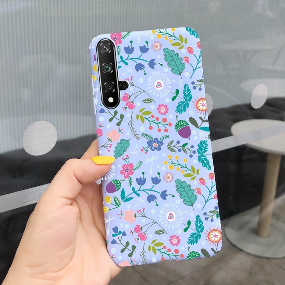For Huawei Honor 20 Case Stylish Painted Silicone Soft TPU Phone Case Fundas For Huawei Nova 5T 5 T Honor 20 Honor20 Cases Cover