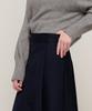Cargo Bros For Woman Preppy Pleated Wrap Midi Skirt (Navy)