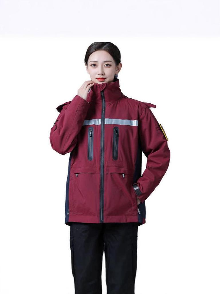 Health Emergency Cotton-Padded Windbreaker Suit for Hospital First Aid Rescue