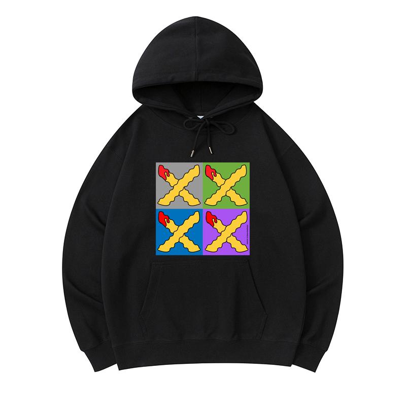 

300 GSM Men s Healthy Cotton Hoodies Tater Hype Tee Print Premium Cotton Sweatshirt
