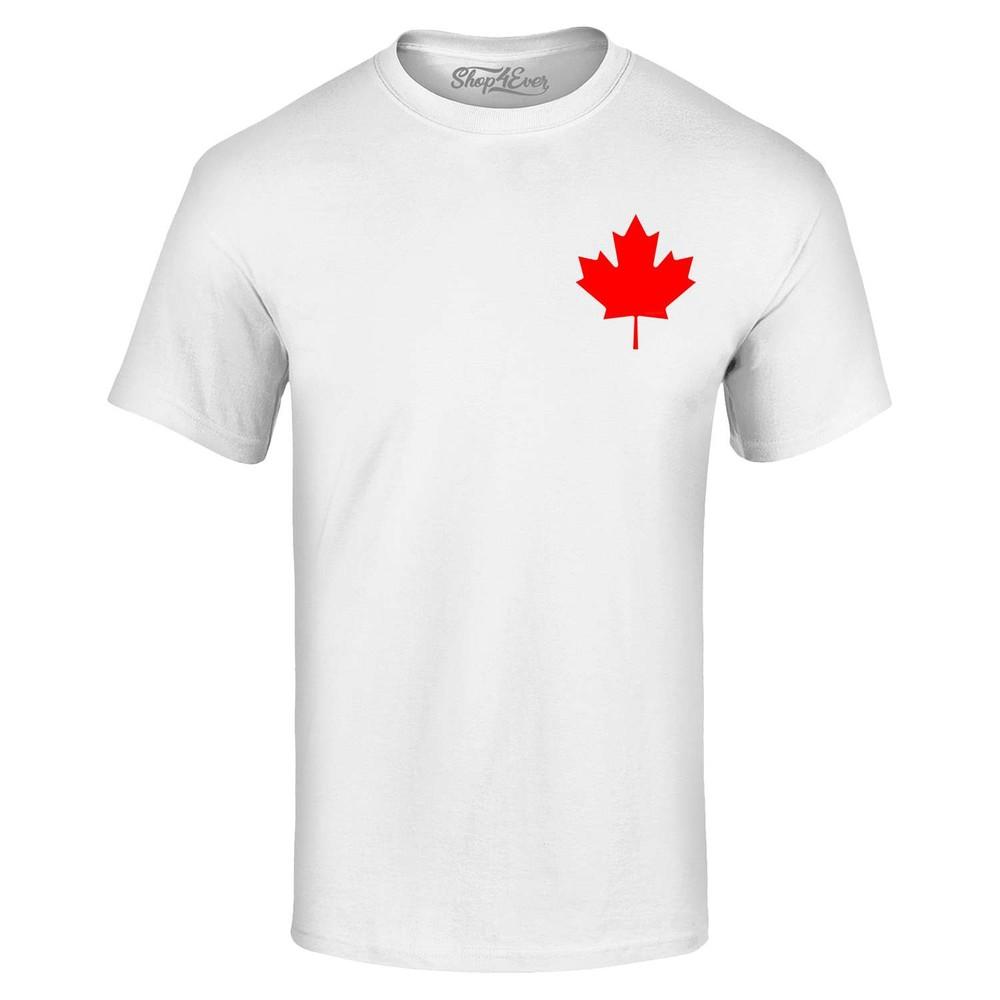 

Canada Red Maple Leaf Pocket Size T-shirt Candian Shirt S