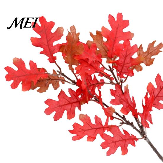 Long Lasting Decorative Plants Artificial Maple Leaves, Faux Silk Hanging Plant for Home Decor, Realistic Cascading Valentine's Day Floral Presents