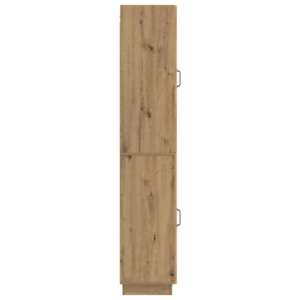 2 Piece Cabinet Set Artisan Oak Wood Based Material
