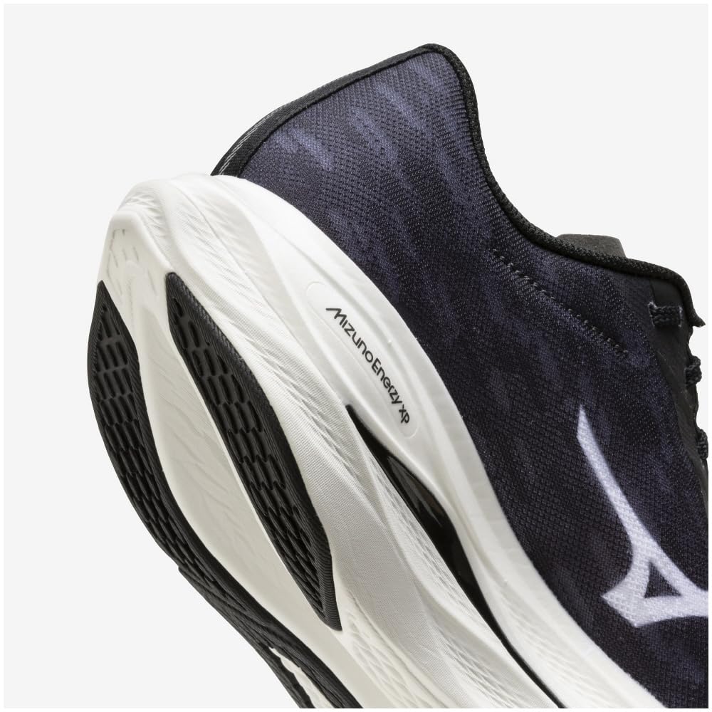 Mizuno Wave Rebellion Flash 3 Running Shoes, Men's, Black and White, Size 28.5 cm, 3E