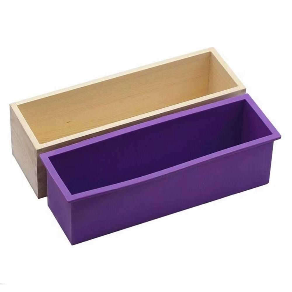 1200ml Silikon Seifenform Rechteckige Form Seifenbox Toastform Backzubehör