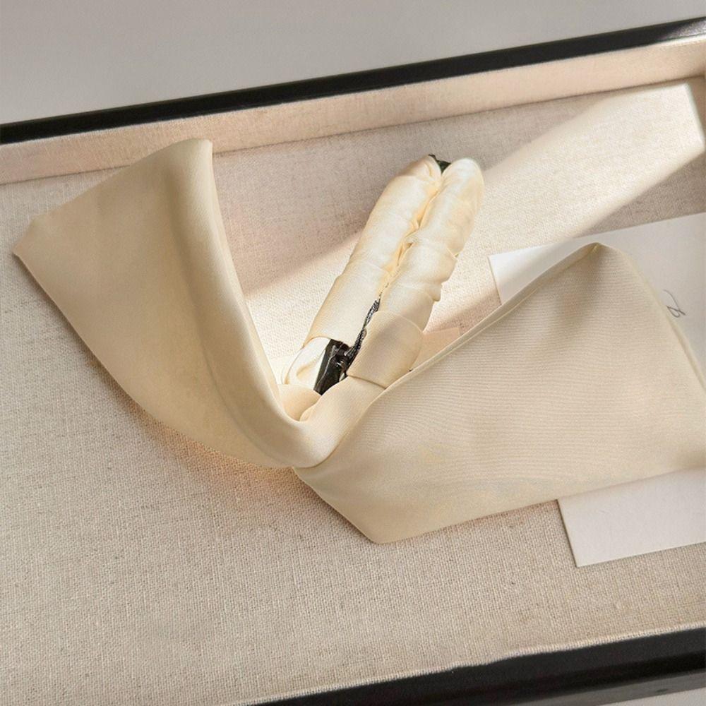 Korean Style Cloth Banana Clip Hairpin Bowknot Hair Clip Fashion Vertical Clip Women