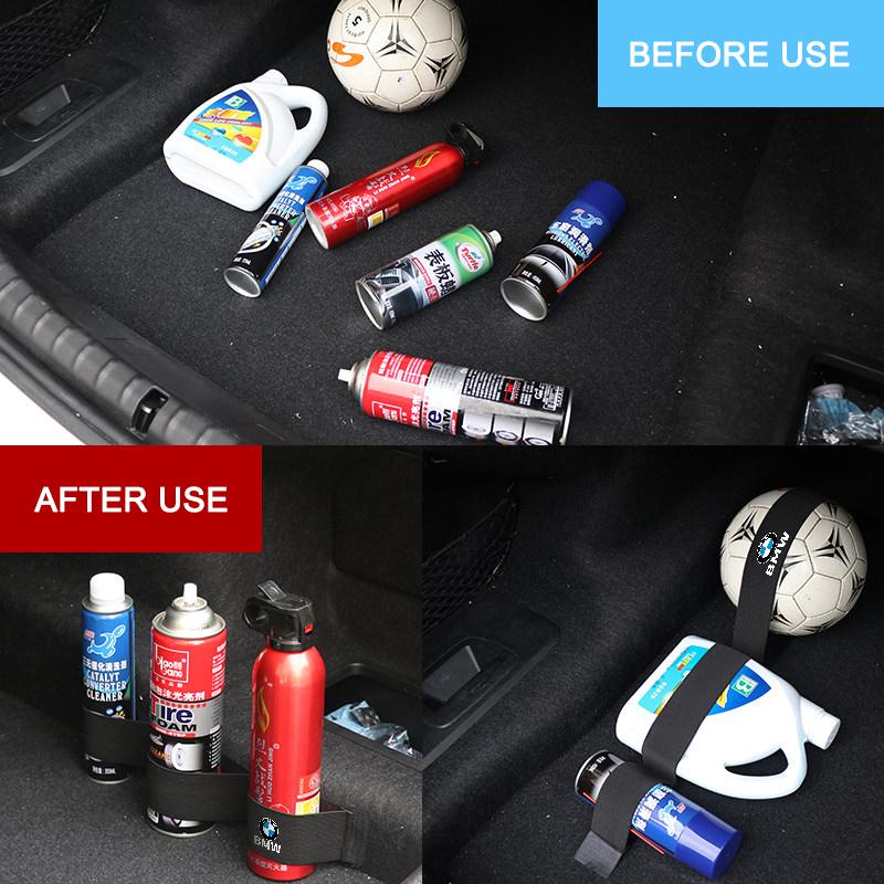 Car Trunk Organizer Elastic Fixing Belt Storage Bag Magic Tapes For BMW M Performance E36 E46 E60 E90 E91 E92 E93 F30 F20 SN9