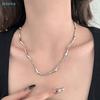 Minimalist Irregular Wave Necklace - Adjustable Silver Plated Choker for Modern Style