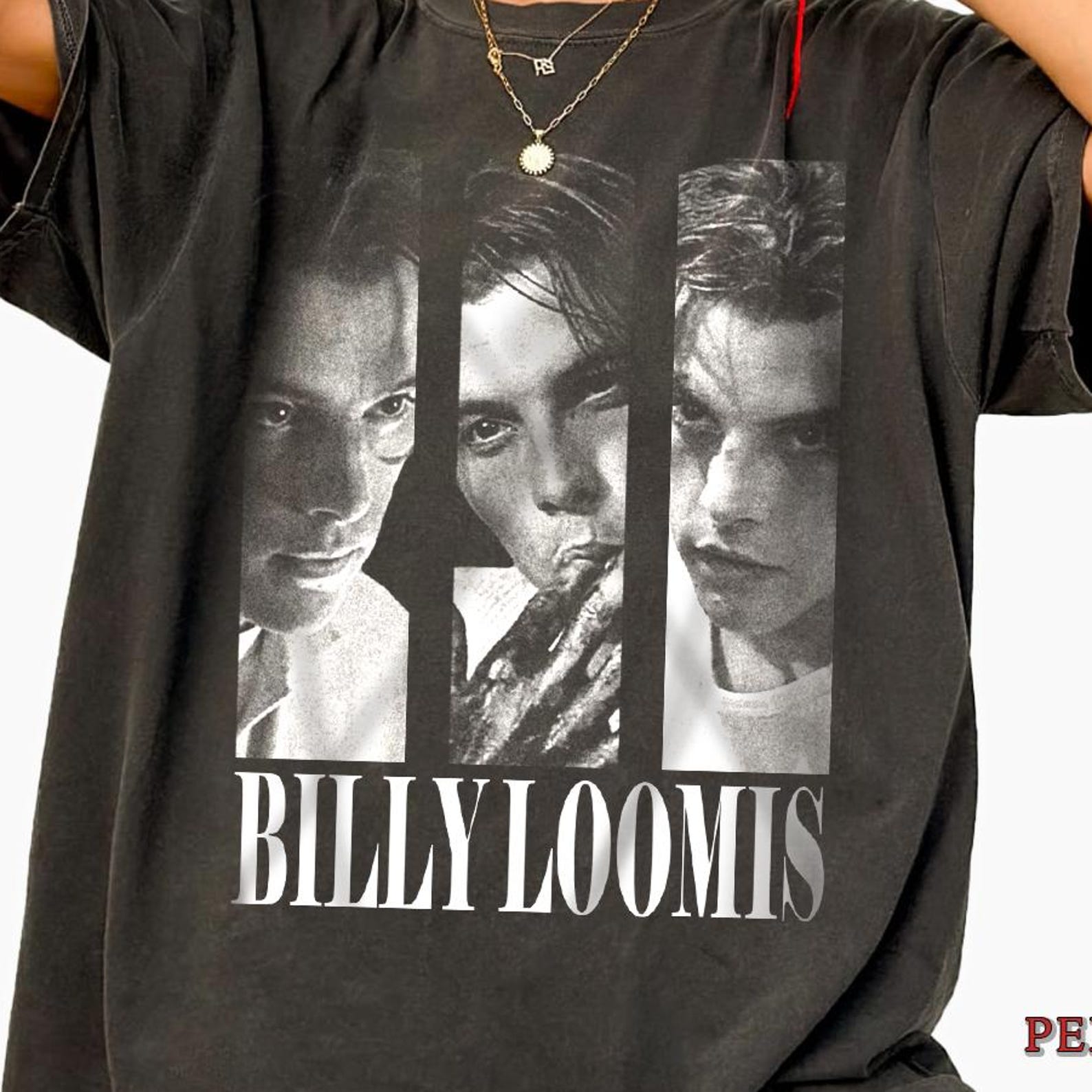 Potrait BILLY Loomis Graphic Shirt, SCREAM Billy Loomis Shirt, Horror Movie Cast Tee, SCREAM Graphic Tee 4XL