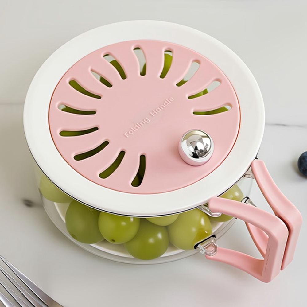 

Double Layer Draining Box Large Capacity Fruit Washing Basket Detachable Washing Basket(BPA-Free)