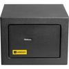 Homesafe hv15k coffre-fort serrure à clé,15x20x17cm,noir satiné,5l