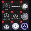 Autoaufkleber Für Mercedes Benz 2 STÜCKE HD Auto LED Tür Projektor Licht Für Mercedes Benz W164 X164 W208 W209 R171 R172 C199 W240 W21