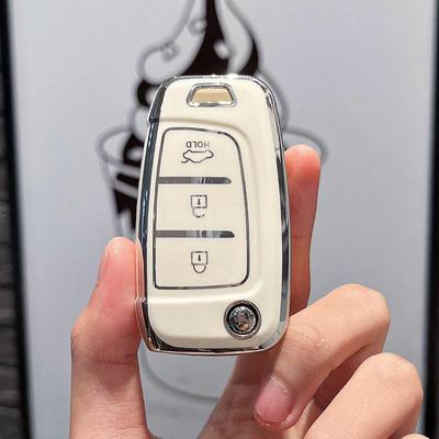 Elegant Key Case for 2020 Hyundai Elantra & 2019 Ix35 Yuena - Premium Remote Control Shell with Stylish Buckle for Women