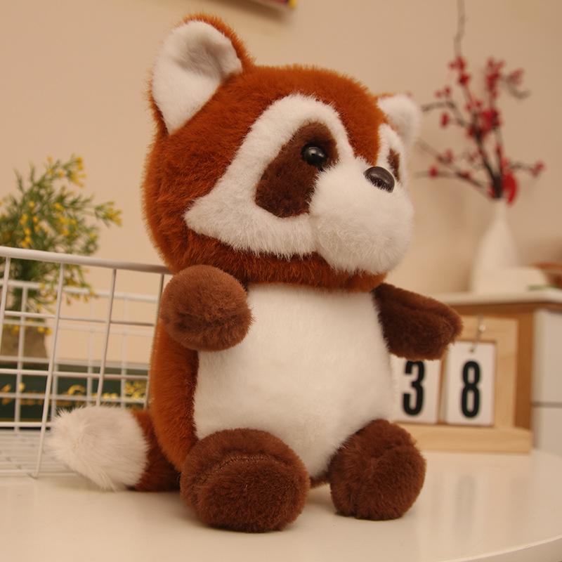 New Cute 8-inch Grab Doll Raccoon Plush Toy Girls Gift Box Children's Birthday Gift