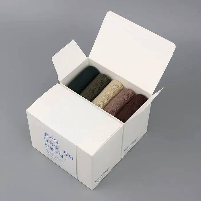 Unisex Ribbed Socks Gift Set L 5-Pack (6 Socks)