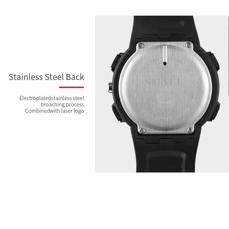 SMAEL Multifunctional Electronic Watch Outdoor Waterproof Compass Sports Countdown Student Watch