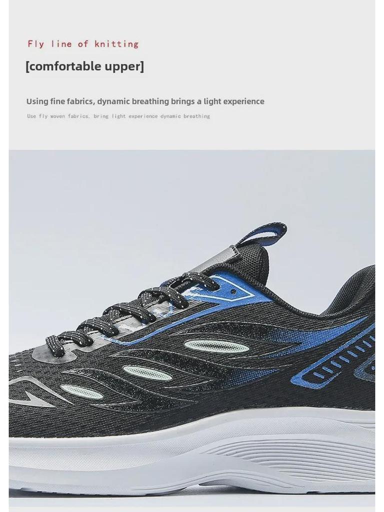 Herren Laufschuhe mit doppellagigem Netzgewebe, extra groß - Frühling/Herbst, Stoßdämpfend, Erhältlich in den Größen 46-50, Ideal für Jugendliche und Studenten