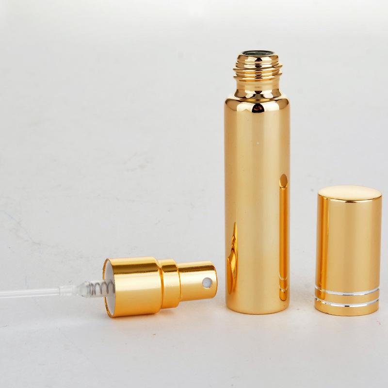 10ml λοσιόν υποεμφιάλωσης αρώματος ενυδατικό μπουκάλι σπρέι ηλεκτρολυτικό μπουκάλι σπρέι με γυάλινο σωλήνα UV