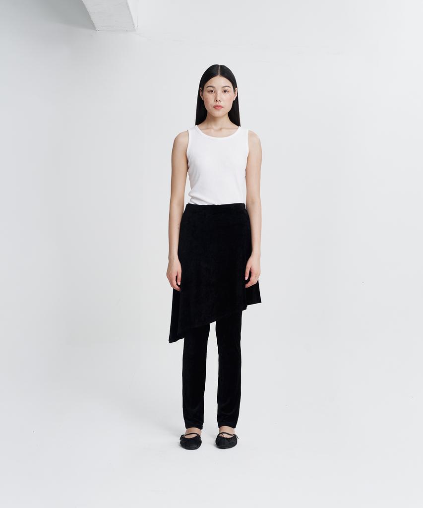 Haipeogeullipeu Velvet Skirt Pants