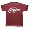 Funny Enjoy Cocaine Graphic T-shirts Men Women's Fashion Casual Oversized Tshirt 100% Cotton Loose Oversized T Shirt
