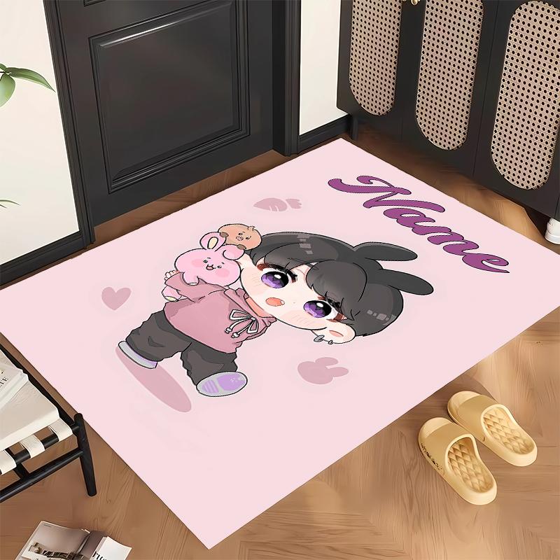 Jung Kook (14) Personalized Name Office Carpet Stylish Decor for Living Room Bedroom Kitchen