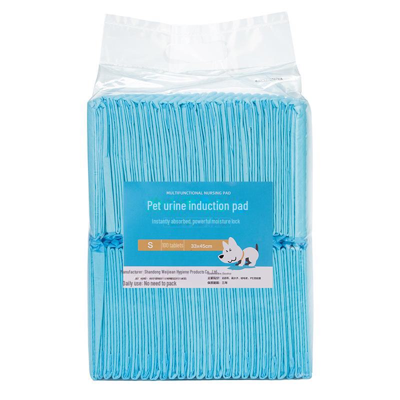 Thickened Absorbent Dog Diapers - Deodorizing Pet Pads, Pack of 100 for Teddy and Golden Retrievers