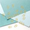 Mini Gold Heart Paperclip Set - Cute Shaped Binder Clips for Student Planners