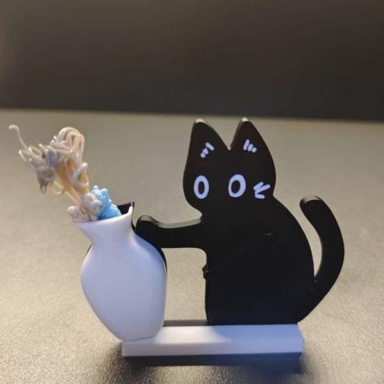 1/2Pcs Cat Whiskers Holder Refrigerator Magnet Cat Hair Miniature Vase Collector Container Pet Memorial Keepsake Decoration