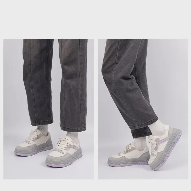 Women's Versatile White Thick-Soled Casual Shoes - 2025 Spring Collection