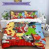 3pcs Paw Paw29 Design Cover Set - HD Printed Bedding with 1 Cover and 2 Pillowcases - Perfect for Home and Dorm Decor