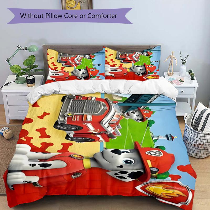 3pcs Paw Paw29 Design Cover Set - HD Printed Bedding with 1 Cover and 2 Pillowcases - Perfect for Home and Dorm Decor