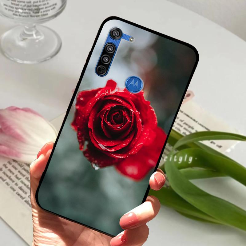 For Motorola Moto G8 Plus Case Black Silicone Cover Case for MOTO G8 Play G 8 Power Lite Fashion TPU Protective Back Cover Shell