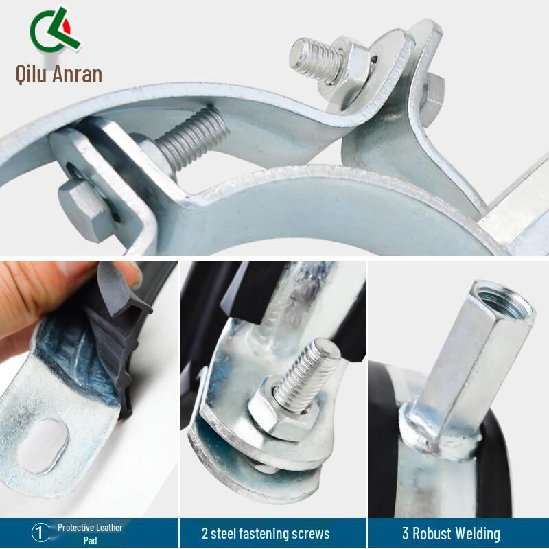 Galvanized Steel Pipe Clamp (2-Pack)