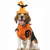 Halloween Pet Costume Set Bat Hat Spider Pumpkin Drool Bib Cat Dog Fun Dress Up Accessory