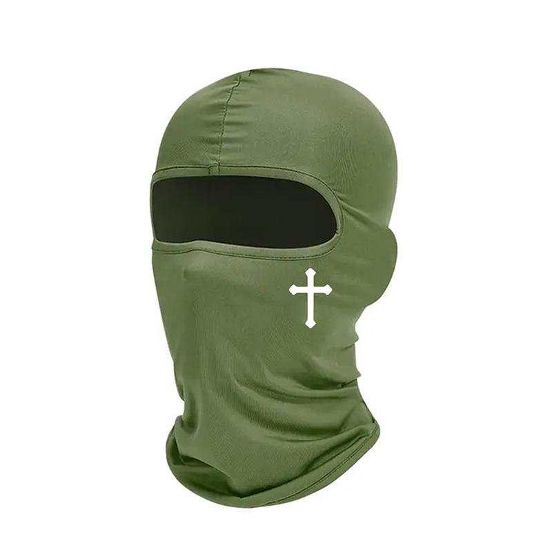 1Pcs Cross Riding Helmet Headgear Breathable Black Balaclava Face Mask Moisture Wicking For Cycling Hiking Outdoor Headgear