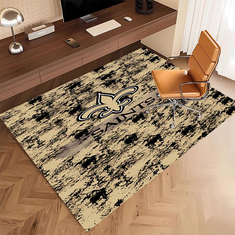 New Orleans Saints logo Print Area Rug - Soft,Washable Non-Slip Indoor Mat,Living Room,Home Office Decorative Rug