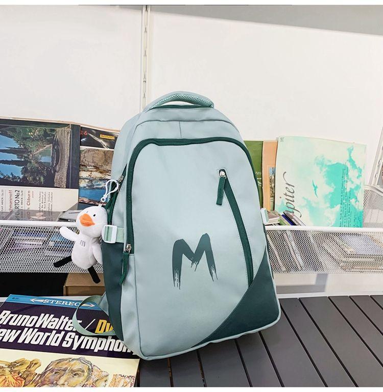 Schoolbag high value, lightweight, simple and versatile women's backpack, student schoolbag, backpack, large capacity computer bag, leisure feeling