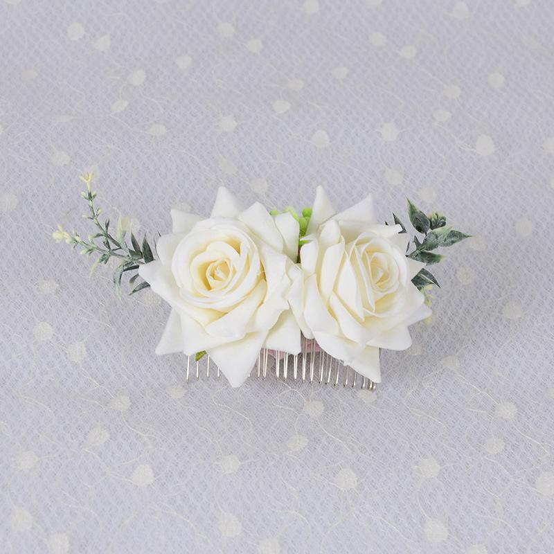  Pettine con Fiori Artificiali Stile BOHO per Donna, Diadema Nuziale, Ornamenti per Capelli, Acconciatura, Fermaglio per Capelli, Accessori per Capelli, Gioielli