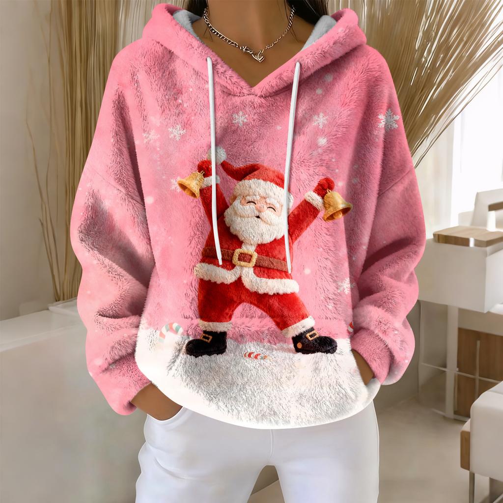 Hoodies For Women Oversized Winter Plush Cute Sweatshirts Pullover Trendy Fall Winter Clothes