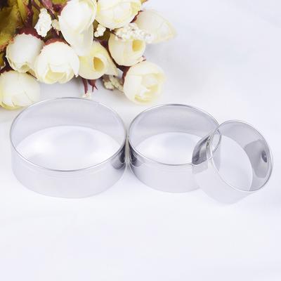 3Pcs Attractive And Durable Stainless Steel Round Circle Shaped Cookie Cutter Biscuit Pastry Molds