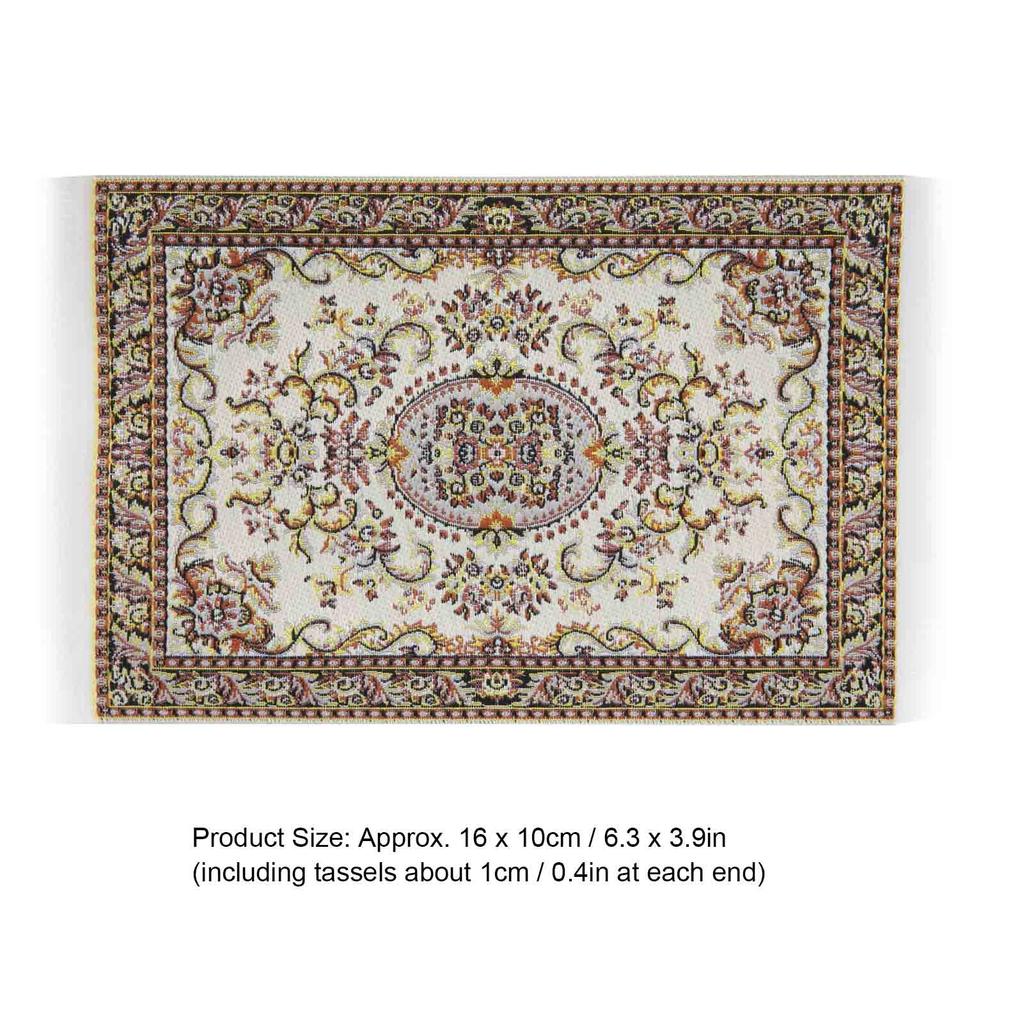 1:12 Bebek Evi Minyatür Halı Zarif Şık Kilim Bebek Evi Oturma Odası Dekorasyonu#3