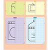 20 Pages Kids Lattice Symmetrical Drawing Toys Concentration Fine Motor Skill Pen Control Training Erasable Painting Cards