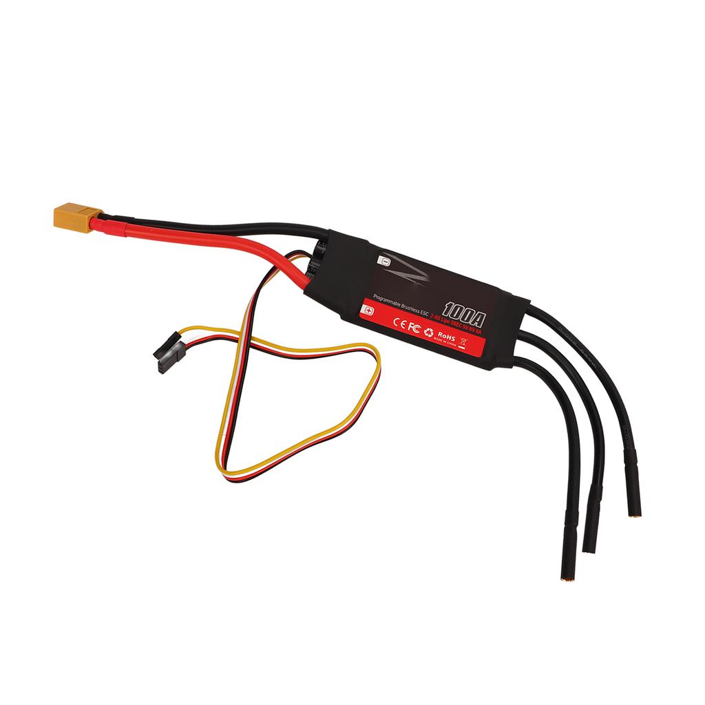 100A RC Electric Speed Controller Brushless Motor ESC Replacement Part for DIY RC Aircraft Fixed Wing Drone