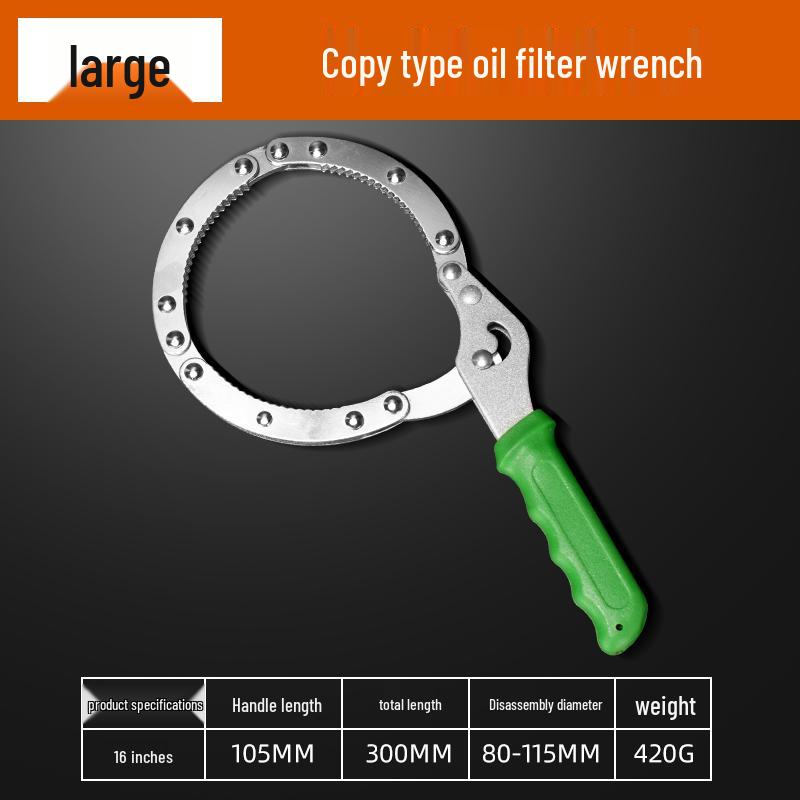 Regulowany antypoślizgowy klucz do filtrów oleju z trzema szczękami do wkładów oczyszczaczy wody