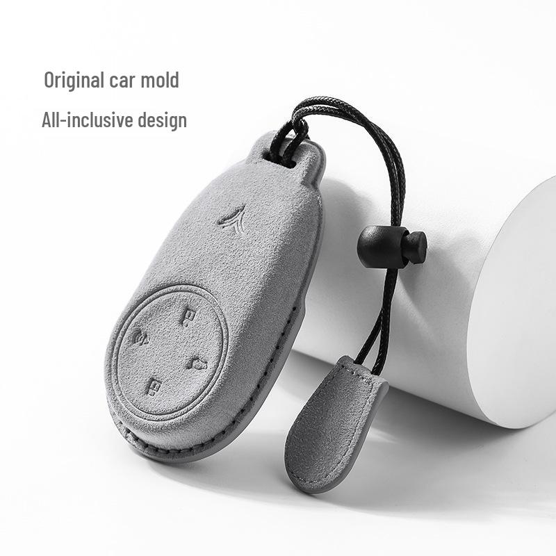 Nezha GT Suede Key Case: Remote Protection Bag with Interior Modification for Nezha AYA