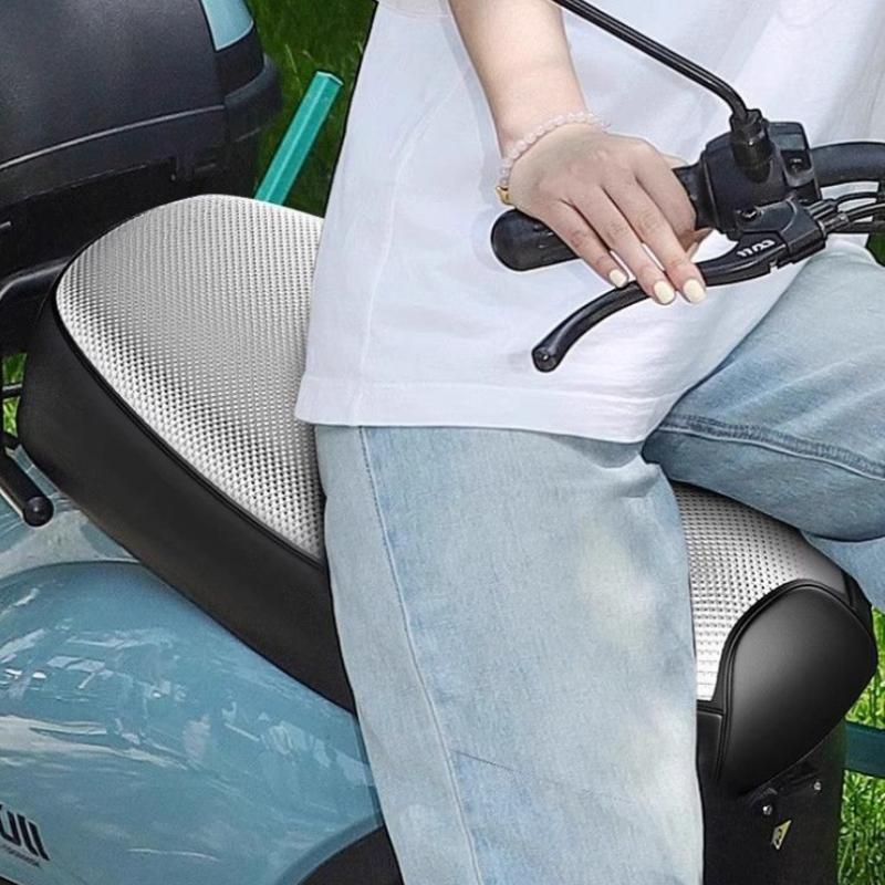 Electric Scooter Seat Cover Waterproof Sunproof Wear Resistant Leather All Season Riding Use