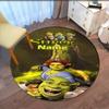 Benutzerdefinierter Name Shrek Aufdruck Runder Teppich Teppich Stuhlteppich Bereichsteppich Eingang Fußmatten, für Bürostuhl Wohnzimmer Schlafzimmer Küche.