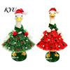 Christmas Goose Outfit Porch Outfit, Santa Dress with Plush Scarf And Outdoor Ornament Hat Apparel, Festive Winter Holiday Costume for Lawn Statue