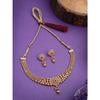 Classic  Choker Necklace with Drop Earring Jewellery Set For Women & Girls|Suited for All Festive Occasions