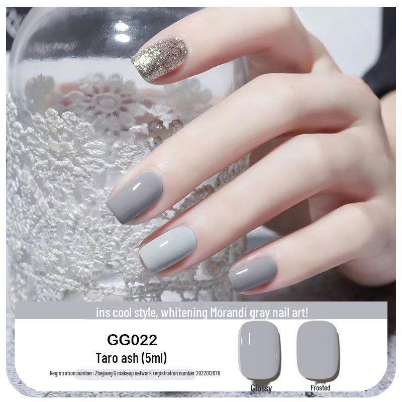 Platinum Haifei Nude Ice Gel Nail Polish - Trendy Transparent Nude from Xiaohongshu